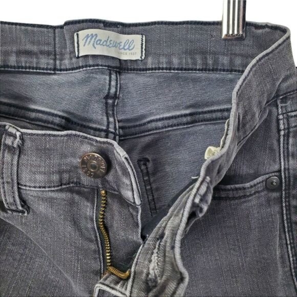 MADEWELL Womens Jeans SZ 25 Skinny Skinny Gray‎ Low Rise Dark Wash Stretchy 90's - Picture 4 of 11